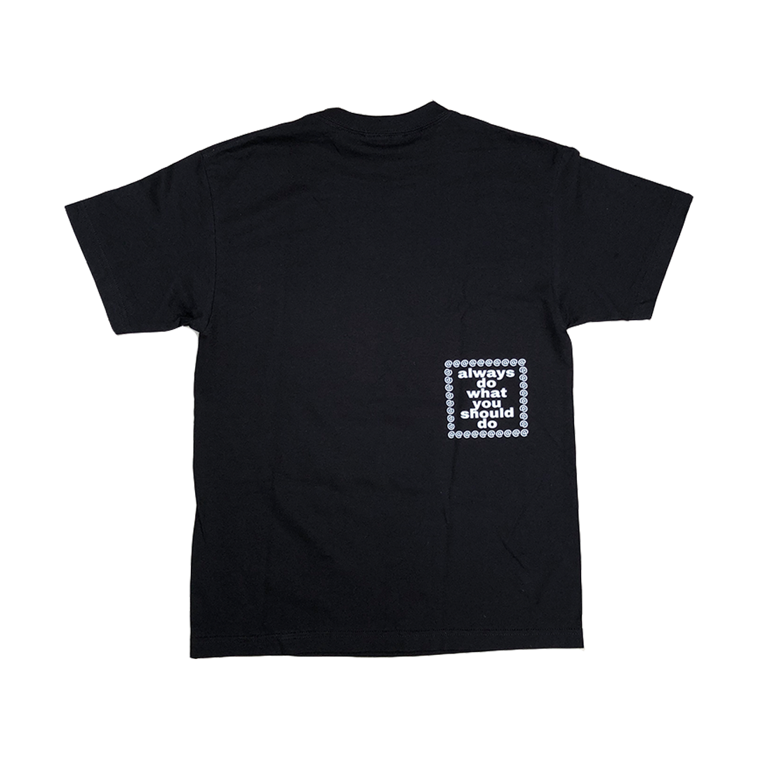 fingerprint tshirt - black – always do what you should do