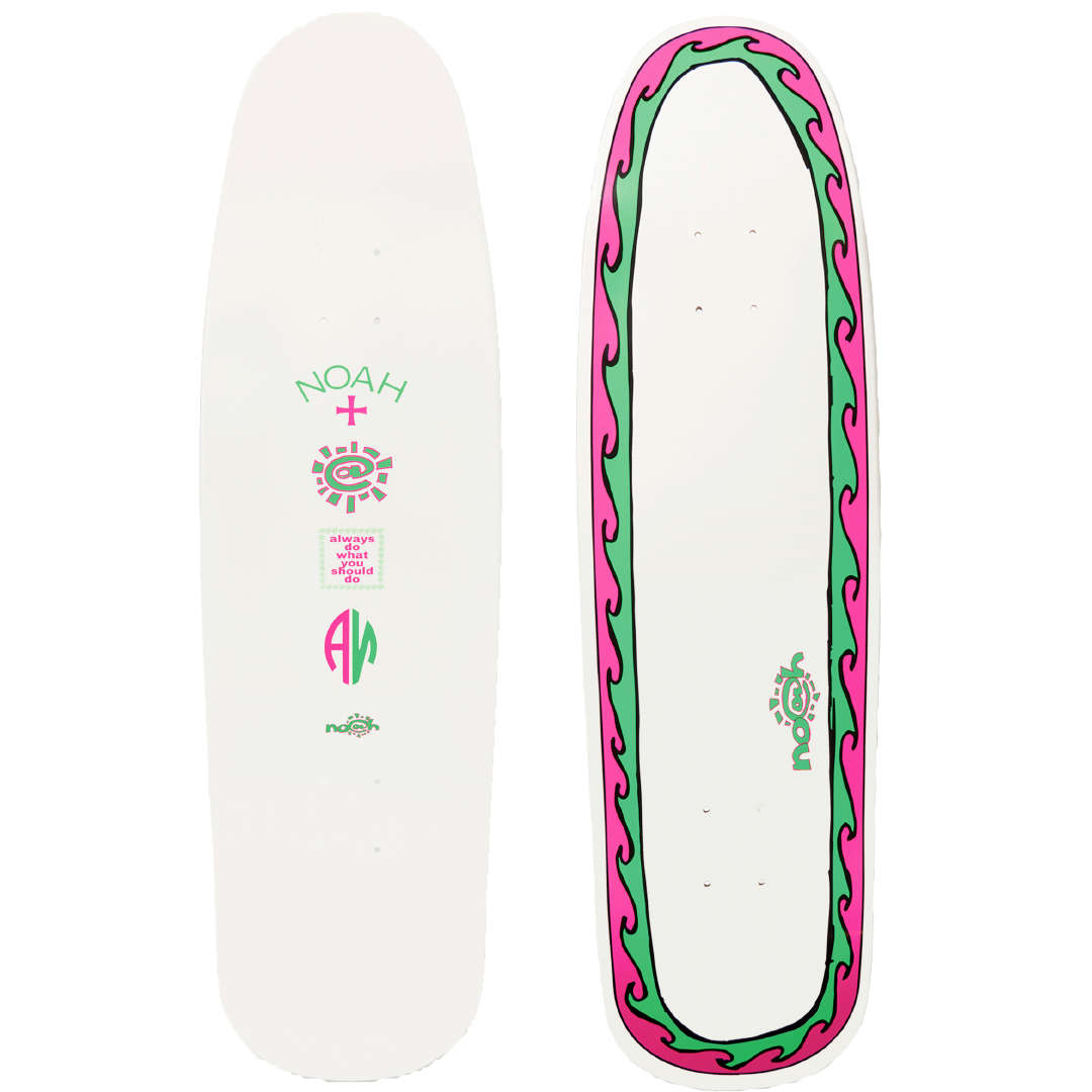 noah x adwysd skateboard deck – always do what you should do