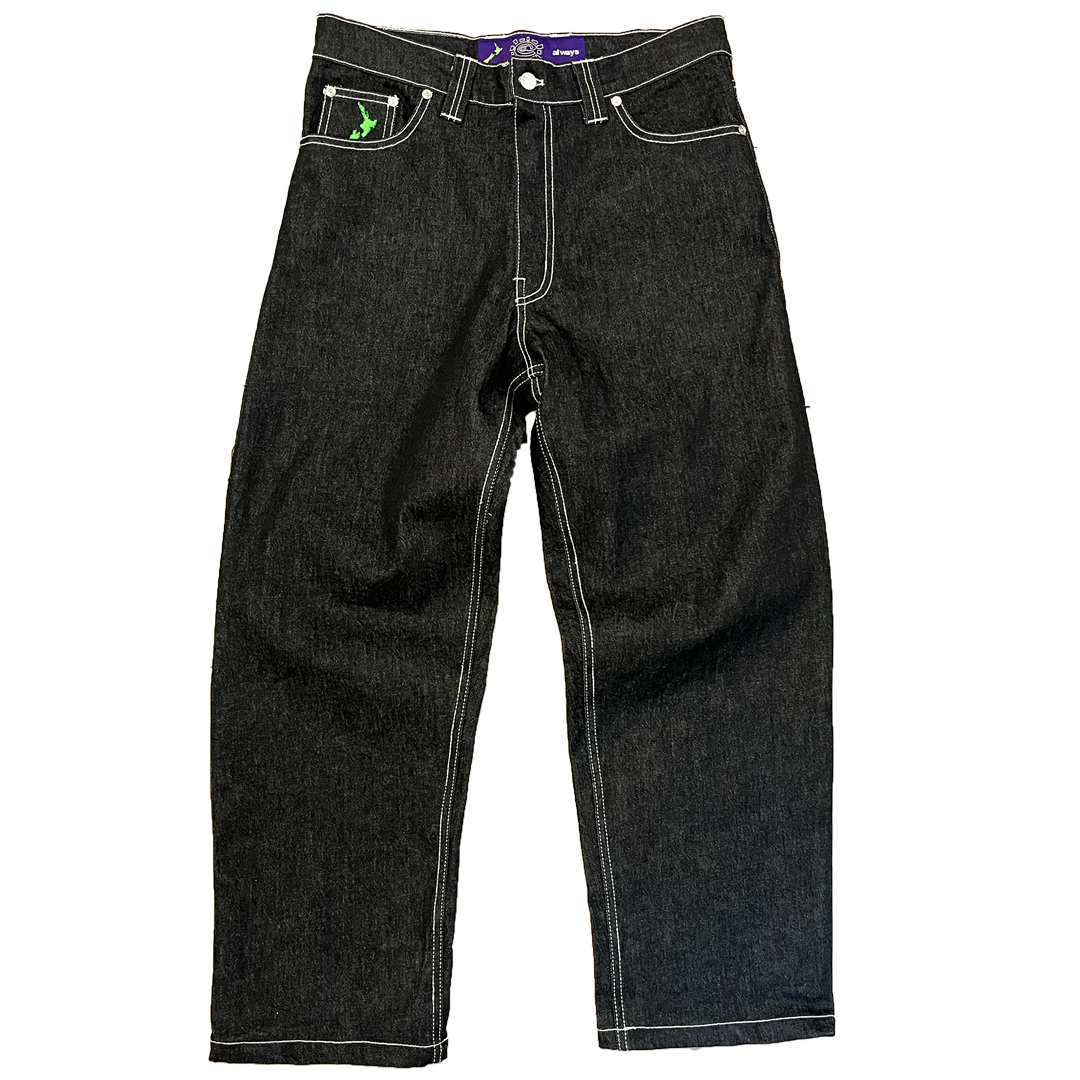 heavy duty unisex denim - black/white @sun – always do what you