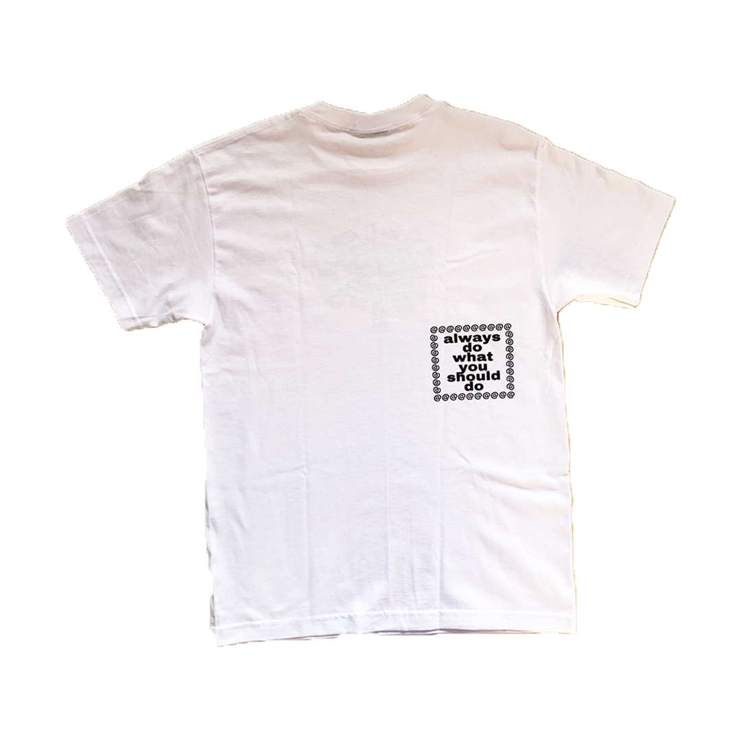 peace t-shirt white – always do what you should do