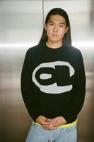 aye knitted jumper - black