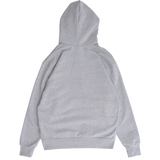 3116 applique zip up hoodie - grey