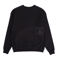 the king cotton crewneck - black