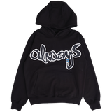 snapper rocks hoodie - black