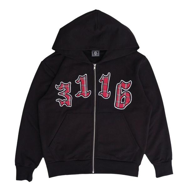 3116 applique zip up hoodie - black – always do what you should do 3116 applique zip up hoodie - black – always do what you should do