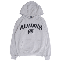 stencil applique hoodie - grey
