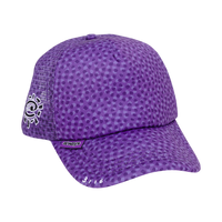 coral pattern trucker cap - purple