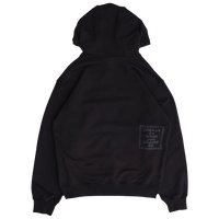 stencil applique hoodie - black