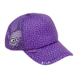 coral pattern trucker cap - purple