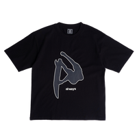fanning tshirt - black