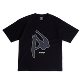 fanning tshirt - black