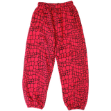 relaxed jogger - red croc