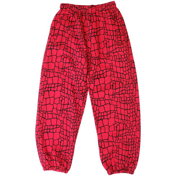 relaxed jogger - red croc