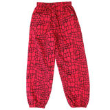 relaxed jogger - red croc