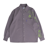 school disco long sleeve shirt - dark grey