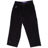 jumbo cord trousers - black