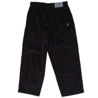 jumbo cord trousers - black