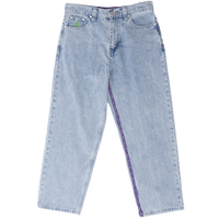 purple label denim jeans - stone wash blue
