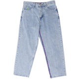 purple label denim jeans - stone wash blue