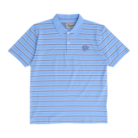 educated applique polo shirt - blue/white