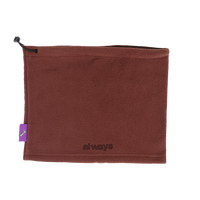 polarfleece snood beanie - brown