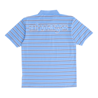 educated applique polo shirt - blue/white