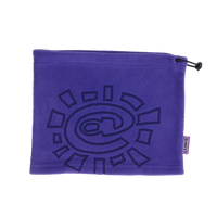 polarfleece snood beanie - purple