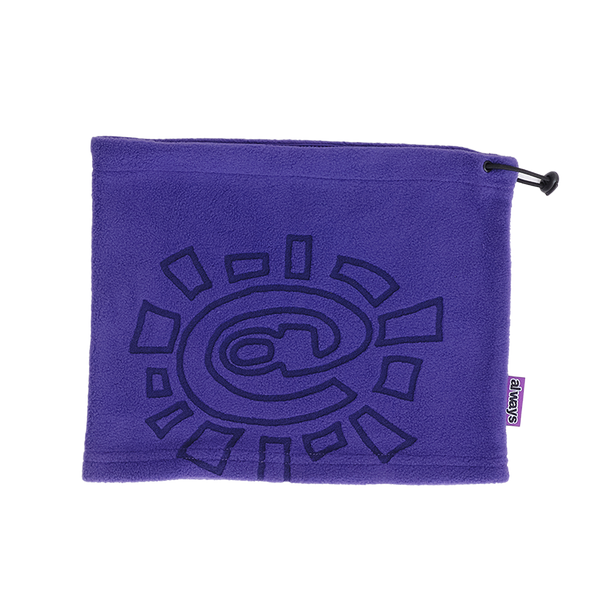 polarfleece snood beanie - purple