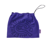 polarfleece snood beanie - purple