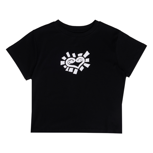 baby he@rt tshirt - black