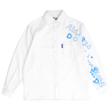 handstyle longsleeve disco shirt - white