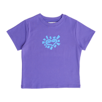 heart sun baby tee - purple