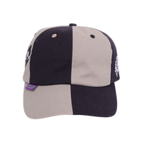 2 tone 6 panel cap - grey / black