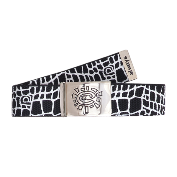 @sun skate belt - croc black