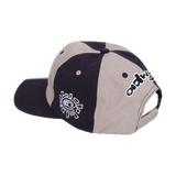 2 tone 6 panel cap - grey / black