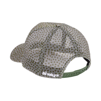 coral pattern trucker cap - green