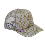 coral pattern trucker cap - green