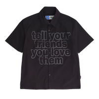 tyfylt ripstop shirt - black