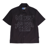 tyfylt ripstop shirt - black