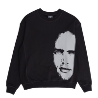 the king cotton crewneck - black