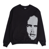 the king cotton crewneck - black
