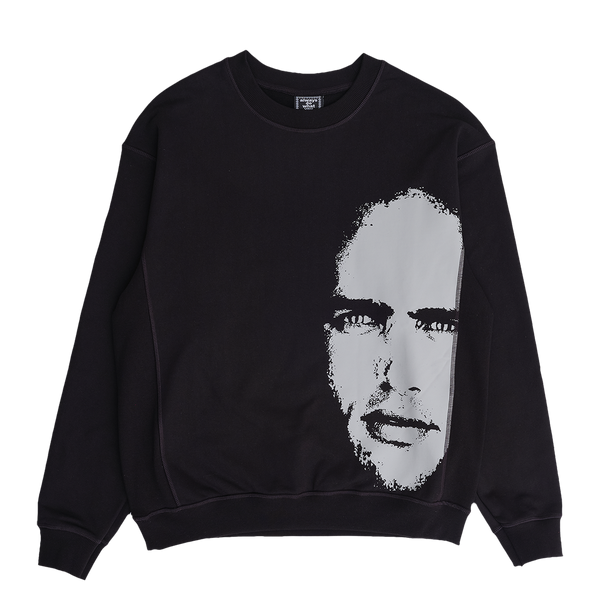 the king cotton crewneck - black