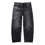 waza jeans - washed black
