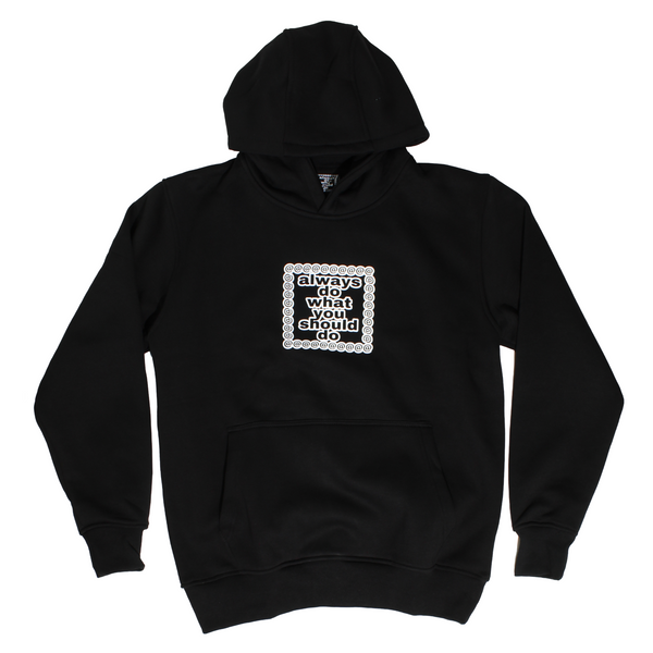 adwysd core hoodie black – always do what you should do adwysd core hoodie black – always do what you should do