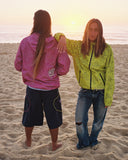 dotted bandemic jacket - fuchsia