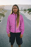 dotted bandemic jacket - fuchsia