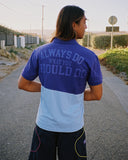 two tone polo - violet/lilac