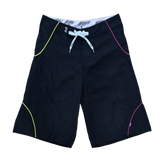 a.i wrapped boardshorts - black/yellow/fuchsia