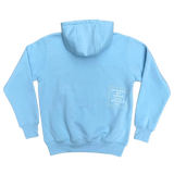 powder blue @sun hoodie