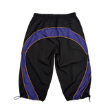 nylon quicky capri - navy/orange/black